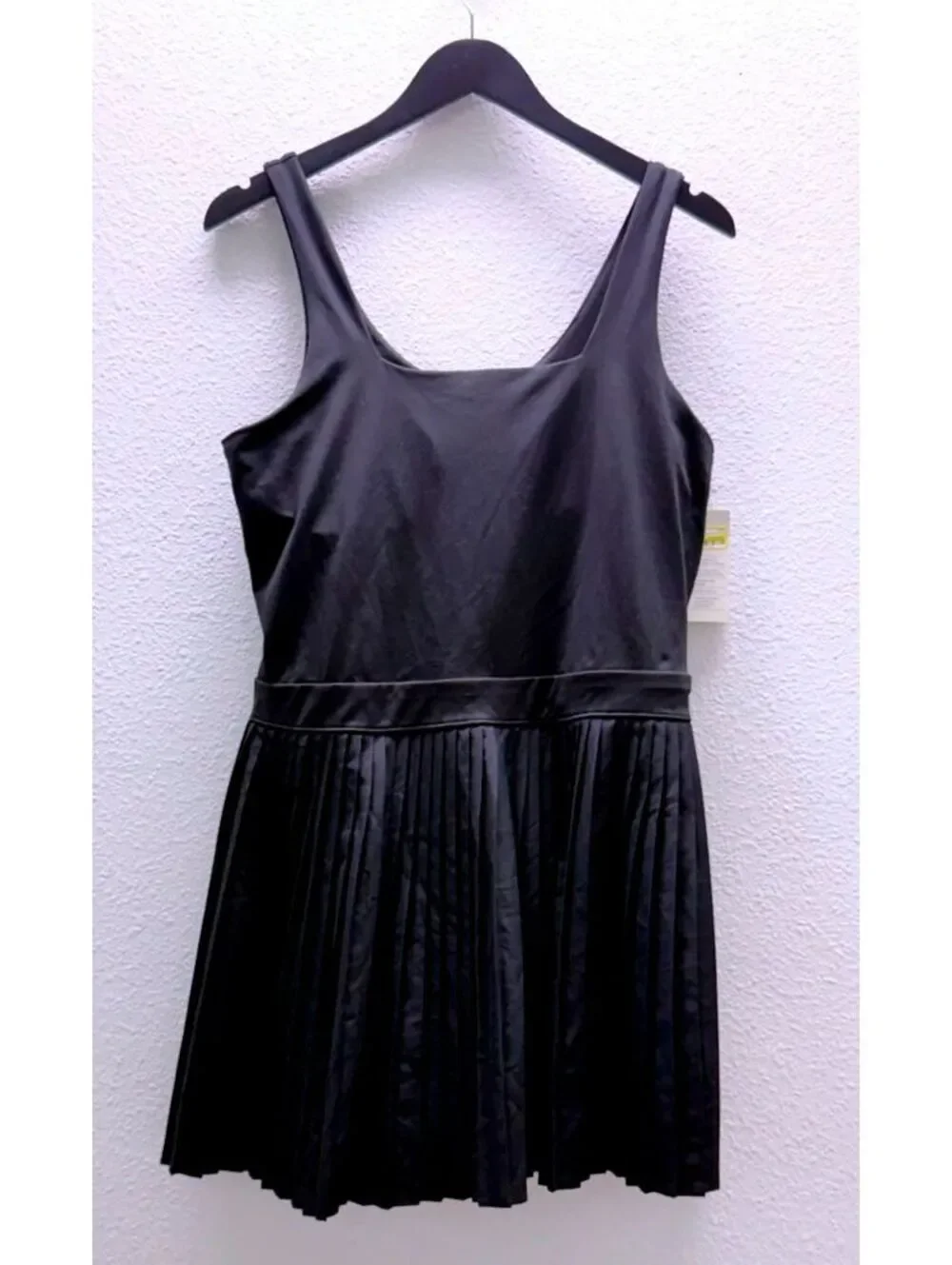 All in Motion Black Pleated UPF 50+ Active Dress Women Size XL